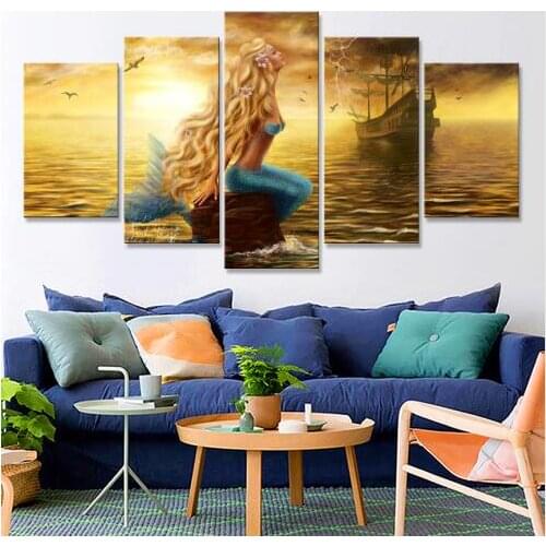 Five modern nightclub bar ballroom canvas print art mural canvas print posters presents