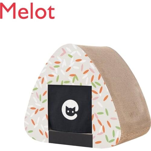 Rice Ball Cat Scratch Board Wear-Resistant Vertical Creative Cat Scratching Board No Dandruff Cat Nest Cat Scratch Nest
