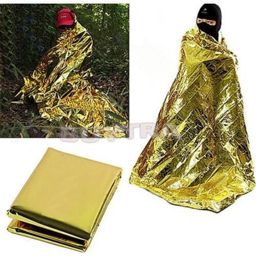 Hypothermia Rescue First Aid Kit Camp Keep Foil Mylar Lifesave Warm Heat Bushcraft Outdoor Thermal Dry Emergent Blanket Survive