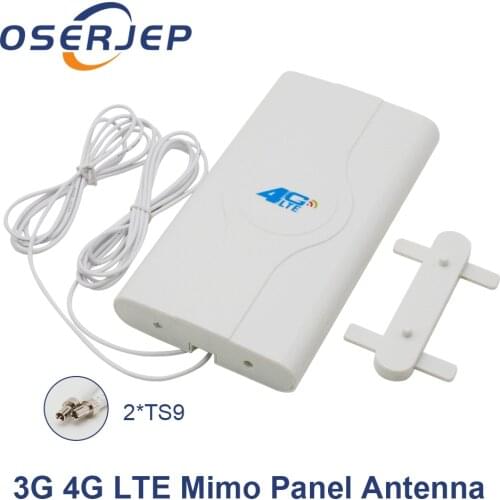 700-2600mhz 3g 4g Lte External Booster Panel Antenna 4G LTE mimo 2x2 CRC9/TS9/SMA Connector + 2M For 3g 4g router 4g wifi mobile