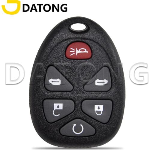 Datong World Car Remote Control Key Shell Case For Chevrolet GMC Buick Replace Keyless Card Housing Cover