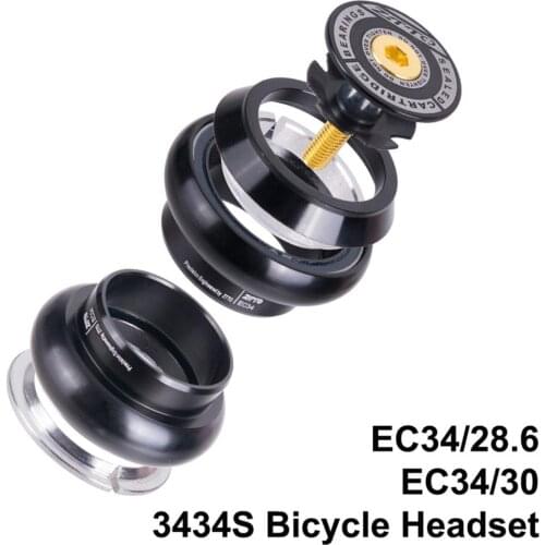 1 Set Bicycle Headset Bearing 3434S MTB Road Bike 34mm EC34 CNC 28.6mm Straight Tube Fork Threadless Headset