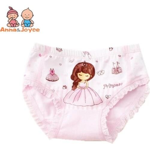 10 pcs/lot Fashion Kids Panties Girls' Briefs Female Child Underwear Lovely Cartoon Panties Children Clothing