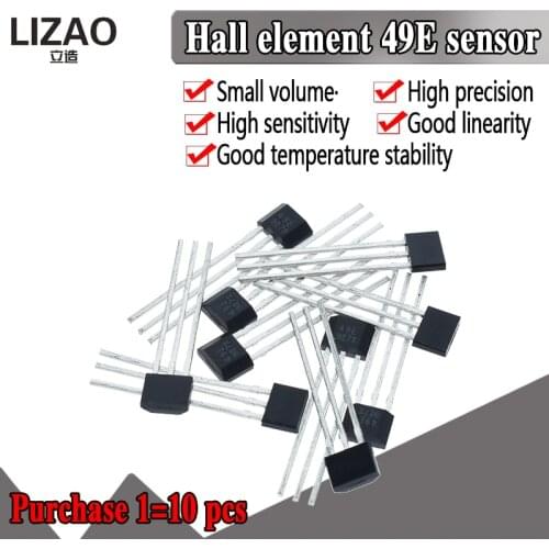 10PCS Official original 49E Hall element OH49E SS49E Hall sensor Hall Effect Sensor new