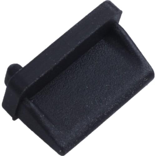 10 pcs Silicone USB port plug dustproof plug stopper protection cap black