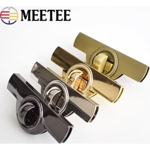2/4pcs Women Bag Metal Lock Handbag Decorative Mortise Locks Twist Turn Locks Snap Clasps Closure DIY Hardware Accessories BF129