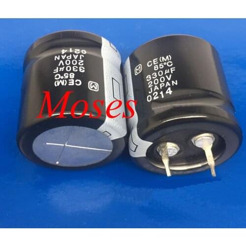 200v 330uf +/- 20% Japan High Quality 100% Original New Capacitance Low ESR Audio 85C Electrolytic Capacitor Radial 25x25mm