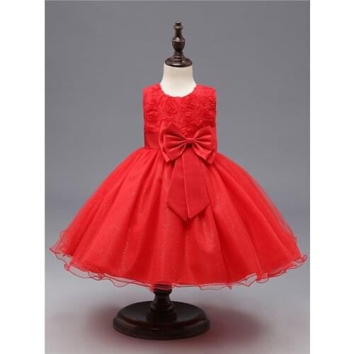 2021 Grils Dress Teen Girls Clothes Party Big Bow Beauty Clothes Dresses for Girls Christmas Wedding Evening Clothing