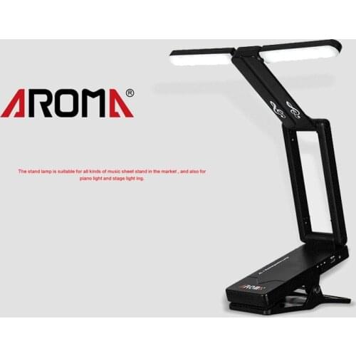 AROMA AL-1 USB Rechargeable LED Clip on Music Stand Light, Up to 6 hours with 1 Charge