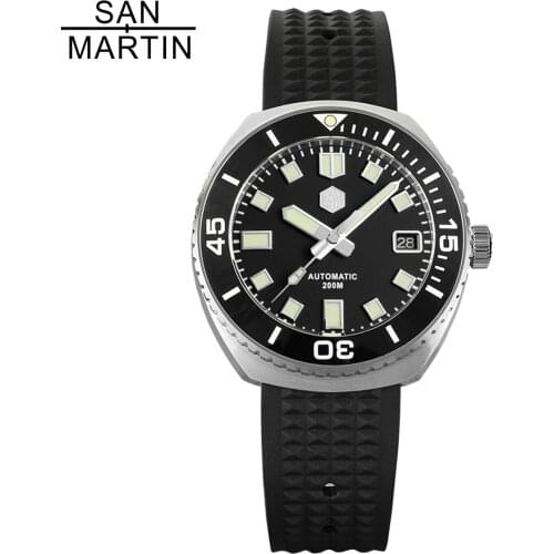 San Martin SN045G Retro Diver Water Ghost Luxury Men Watches Sapphire 20ATM Classic Automatic Stainless Steel Watch reloj hombre