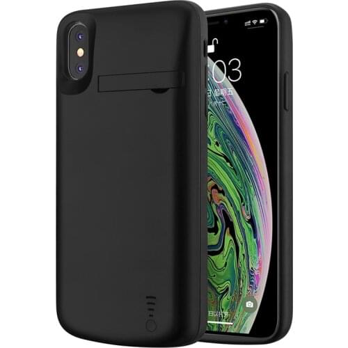 For iPhone Battery Charger Case 5000mAh 6000mAh for iPhone 11 11 pro Max Powerbank Phone Cover Case with Stand Poverbank