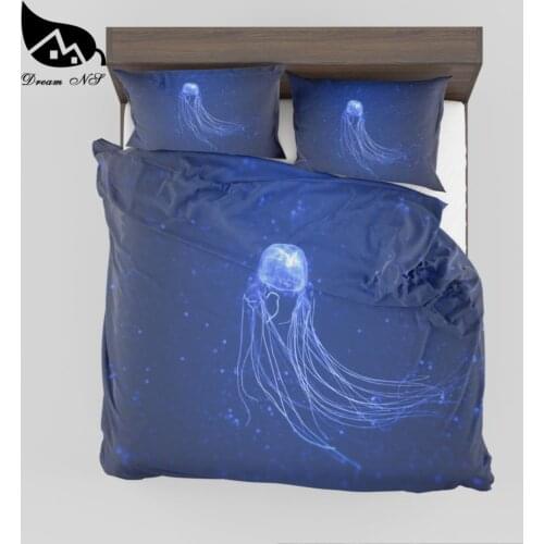 Dream NS Jellyfish pattern Dekbedovertrek met 3D effect Bedroom home textiles King Queen Bedding set SMY31