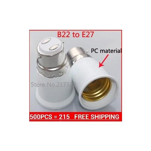 Hot sale b22 to E27socket Lamp holder Adapter,light holder Adapter,Bulb holder Adapter b22 turns E27 500PCS