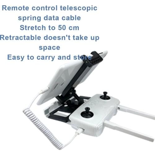 Type C iphone Micro USB cable HUBSAN ZINO H117A remote control accessories tablet holder retractable spring data cable adapter