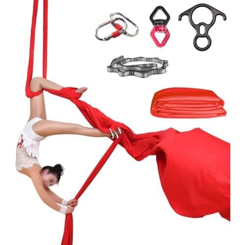 PRIOR FITNESS 10Yards 9.2m Yoga Aerial Silks set for Acrobatic Flying Dance swings yoga swing trapeze inversion fly air therapy