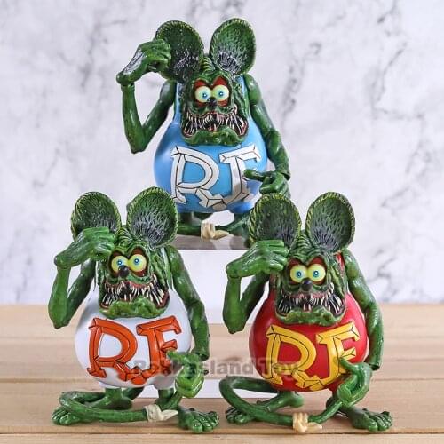 Rat Fink Joint Movable PVC Action Figure Collectible Model Toy Brinquedos Figurals