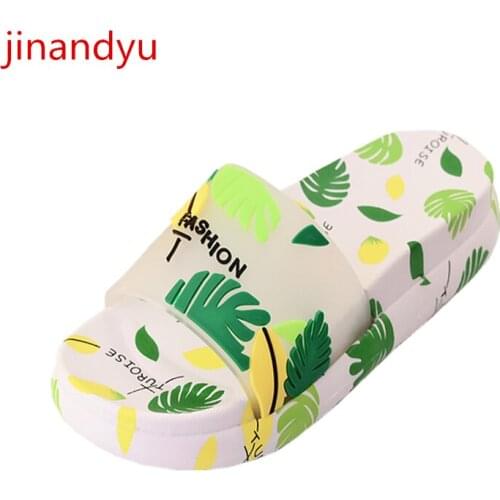 Lovely Cute Flats for Women Slides Slippers Platforma Shoes Casuales Fashion Jelly Platform Mules Girls Sandales Plate Femme