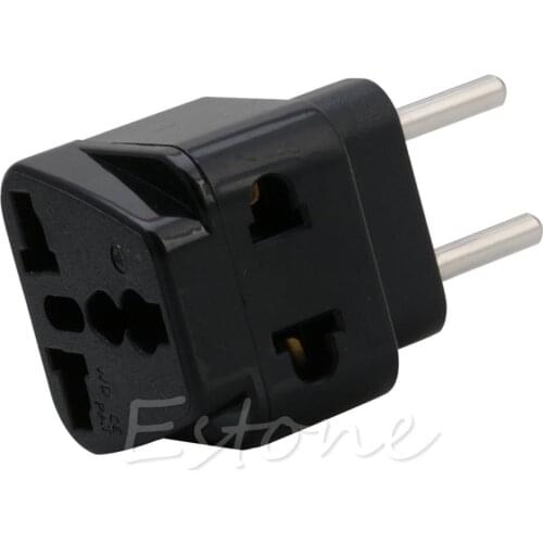 Mini 2 Pins Universal UK/US/EU/AU to EU EUROPE Travel Power Adapter Plug Converter