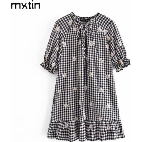 Короткие летние платья Mxtin China At AliExpress