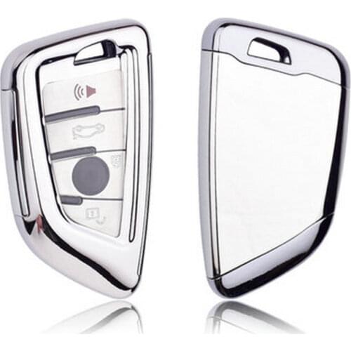 TPU+PC Soft Car Key Case Key Cover Key Shell Protector for BMW X5 F15 X6 F16 G30 7 Series G11 X1 F48 F39 Accessories Car Styling