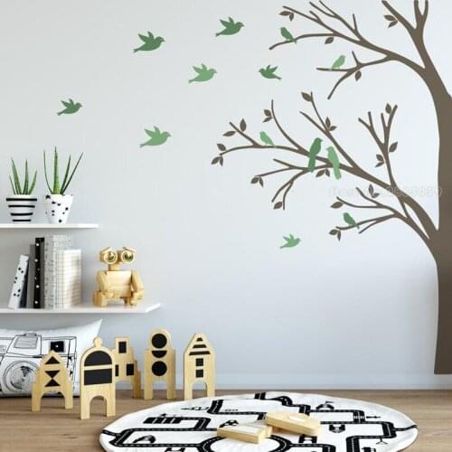 Tree Wall Sticker Vinyl Wall Decals DIY Art TV Background Wall Poster Home Decoration Bedroom Living Room Tree Wallpaper LL989