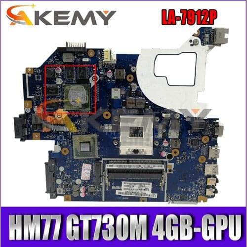 NBM6A11001 NB.M6A11.001 For Acer Aspire E1-571G V3-571G Laptop motherboard Q5WV1 LA-7912P W/ HM77 GT730M 4GB-GPU 100% Fully Test