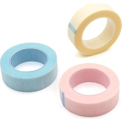 2021 New Lint-free Medical Tape sky blue pink yellow Non-woven Wrap Tape Under Eye Paper Pads Tape Eye Pads 24 Roll / Box