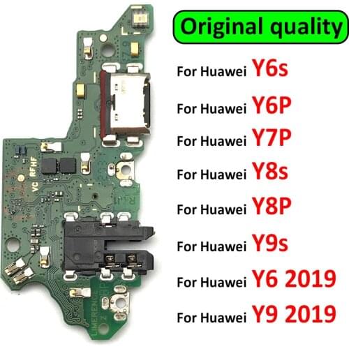 Original USB Charging Port Microphone Dock Connector Board Flex Cable For Huawei Y7P Y6S Y6P Y8P Y8S P40 Lite 5G / P40 Lite E