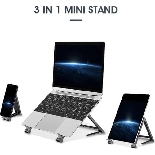 Laptop Stand for MacBook Pro Adjustable Laptop Riser Foldable Portable Notebook Stand Holder for Macbook iPhone iPad