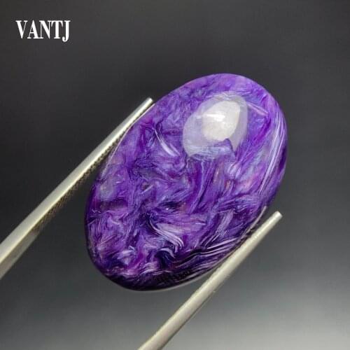 Natural Charoite Loose Gemstone Diy Jewelry for Silver Gold Ring Woman Lady Wedding Party Gift