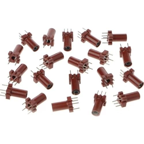 Drop Ship 20 Pcs Adjustable Inductor Shell Skeleton Empty Ferrite Core No Inductor Coil 25-100MHZ