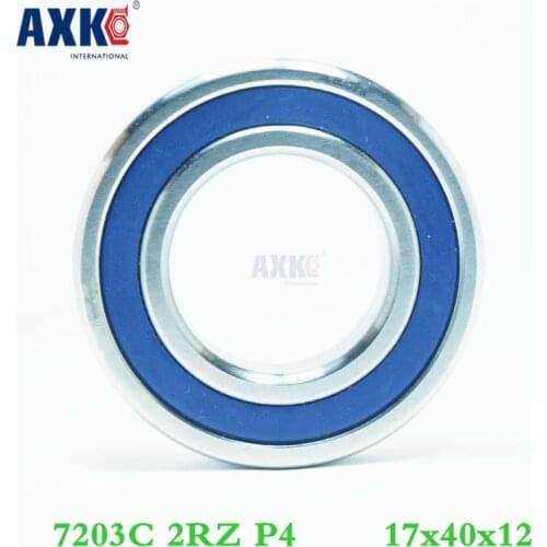 Axk 1pcs 7203 7203c 2rz P4 17x40x12 Sealed Angular Contact Bearings Speed Spindle Bearings Cnc Abec-7
