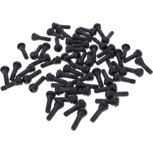 100pcs TR413 Rubber Car Tubeless Vacuum Snap-in Tire Tyre Valve Stem