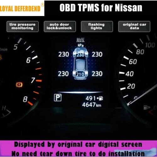 OBD TPMS new Teana new X-trail new Tiida Venucia T70 T70X Official sale tire pressure monitoring system auto door lock speedlock