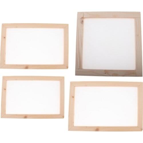 Ancient Paper Making Method Wooden Paper Making Crafting Papermaking Mould Frame Screen for DIY Handcrafts Supplies