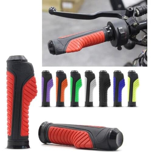 Universal Motorcycle Grips with Comfy Hand Feel Anti-skid Bar for Bicycle Racing Road Bike Hand Rest Non-Slip Rubber Grips