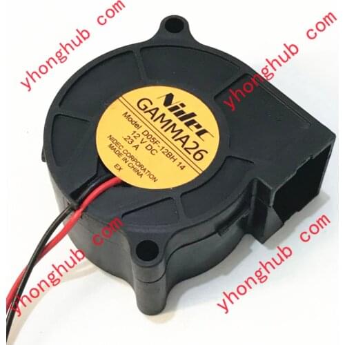 Nidec D05F-12BH 14 DC 12V 0.23A 50x50x25mm 2-wire Server Cooling Fan