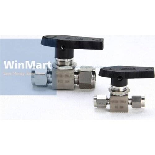 1PC Compression fitting shut off Ball Valve 915 PSI 304 Stainless Steel Fit For 16mm O/D Tube