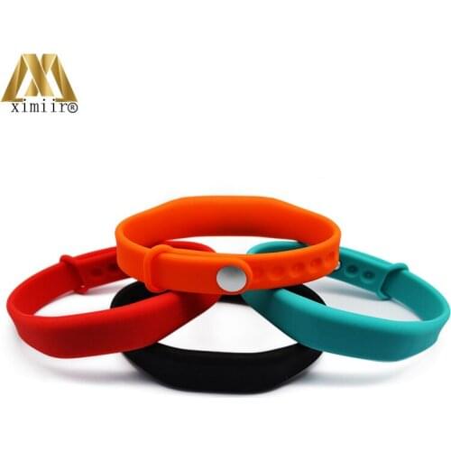 100pcs 125Khz TK4100 RFID Smart Wristband Silicone Electronic Bracelet Wristband EM-04-4 Waterproof Door Access Control Card