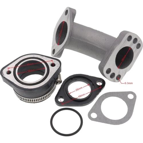 125cc 140cc 150cc 160cc 200cc Inlet Joint Manifold Intake Pipe Pit bike For Roundslide Carburetor Mikuni 26mm 29mm Gaskets