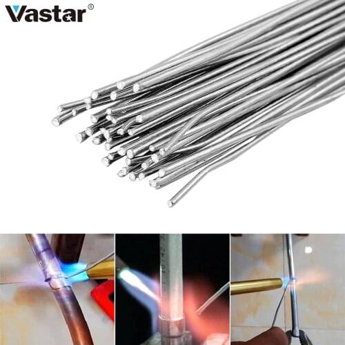 20/10pcs Aluminium Welding Rods Low Temperature Brazing Corrosion Resistant TIG Welding 2/1.6mm*55cm Welding Rod Melting point