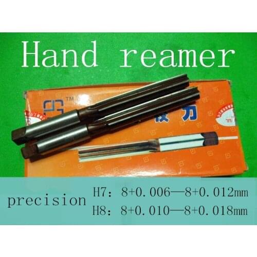 3mm 4mm 5mm 6mm 7mm 8mm 9mm 10mm 11mm 12mm precision H7 +0.006 --- +0.012mm 10 pcs/set Hand reamer Free shipping