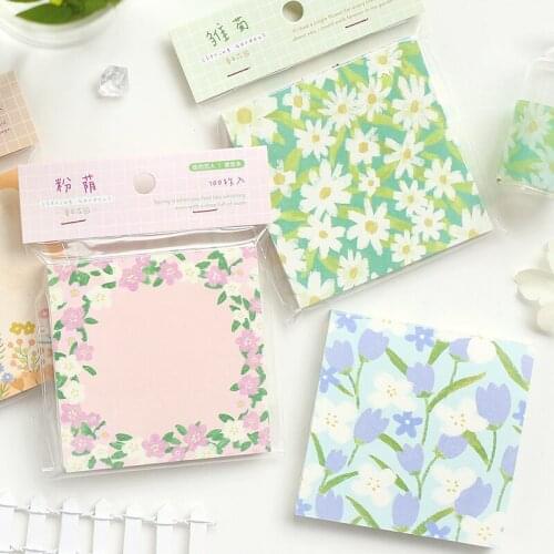 4packs/LOT spring Garden series creative simplicity material package message paper memo pad