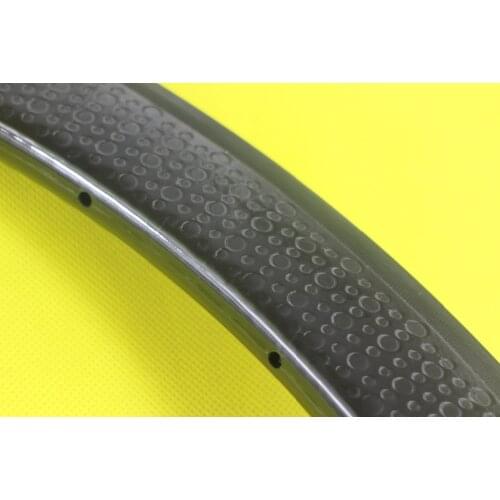 700c Clincher 50mm UD Dimpled Bicycle Carbon Rim 26mm Width Road Bike Basalt Braking Track 16H 18H 20H 21H 24H 28H 32H