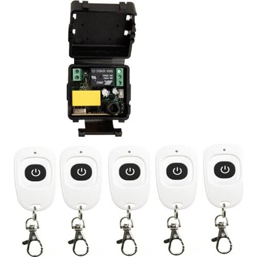 AC 220 V 1 channel RF mini Wireless Remote Control 1 * Receiver & 5* Transmitter 315 mhz or 433 mhz