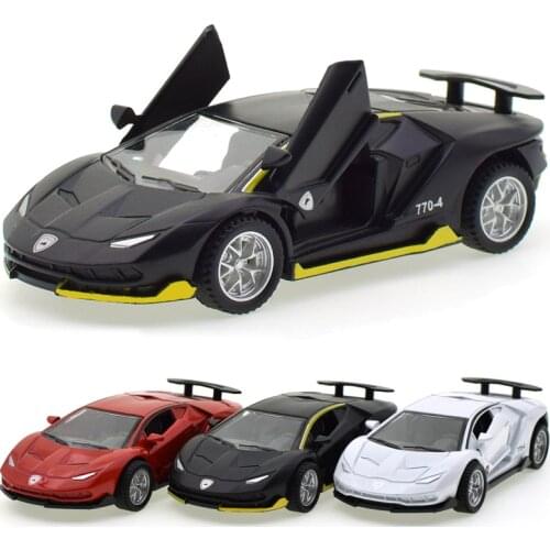 New Toy Lamborghinis Car Alloy Sports Car Model Diecast Sound Super Racing Lifting Tail Hot Car Wheel For Children Gifts 2021