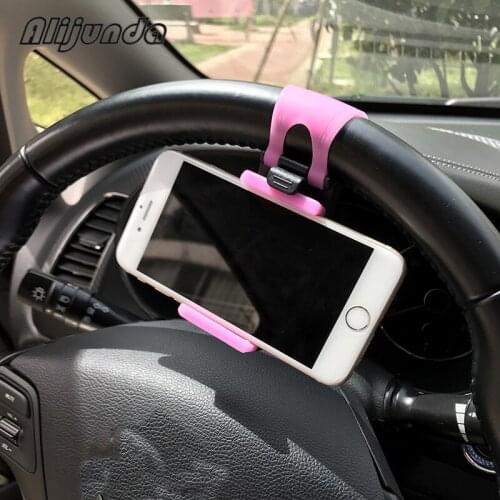 Car Steering Wheel Mount Holder Car Mount Bracket Rubber Band For Citroen C-Quatre C-Triomphe Picasso C1 C2 C3 C4 C4L C5 Elysee