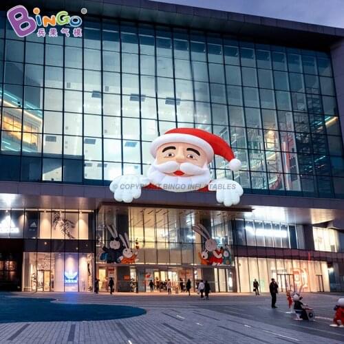 Free Shipping 16ft Inflatable Santa Claus For Xmas For Outhouse Decoration / Christmas 5M Giant Inflatable Santa Head - Toys