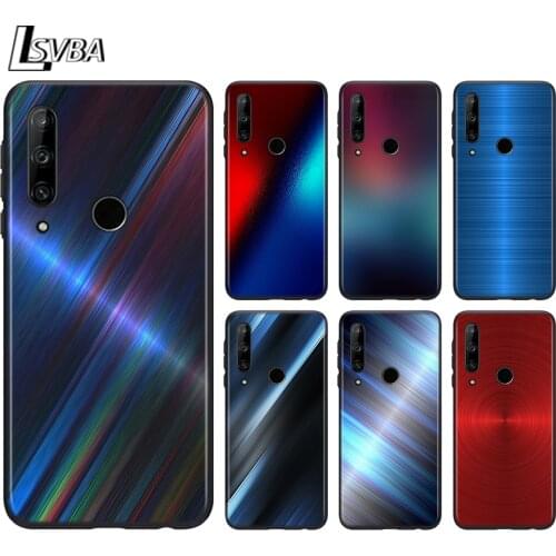 Black Cover Red Blue Brushed Metal For Huawei Honor 9C 9N 9S 9A 9X 10 10X 10i 20 20E 20S 30S 30i Pro Lite Phone Case