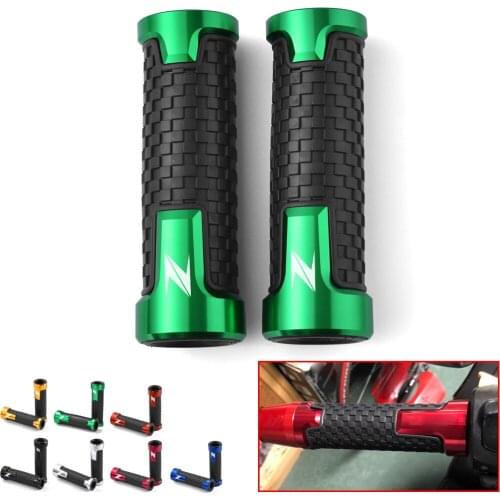 For Kawasaki Z250 Z400 Z650 Z750 Z800 Z900 Z1000 Accessories Motorcycle Non Slip Handlebar Grips Throttle CNC Hand Bar Grips